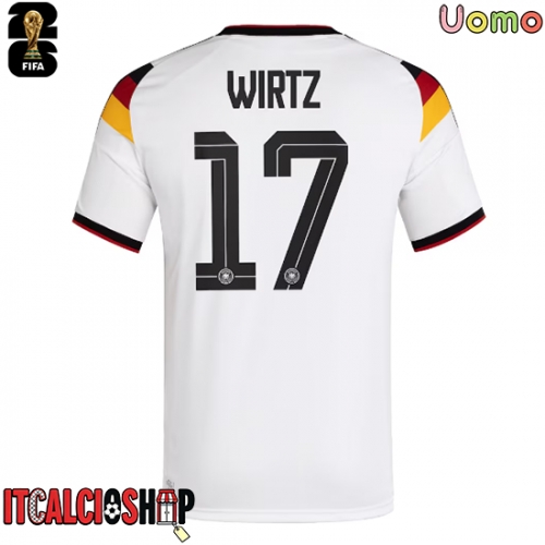 Germania Florian Wirtz #17 Prima Maglia Mondiali 2026 Manica Corta